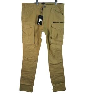 American Stitch Cargo Pants Mens M Khaki 36x36 NWT